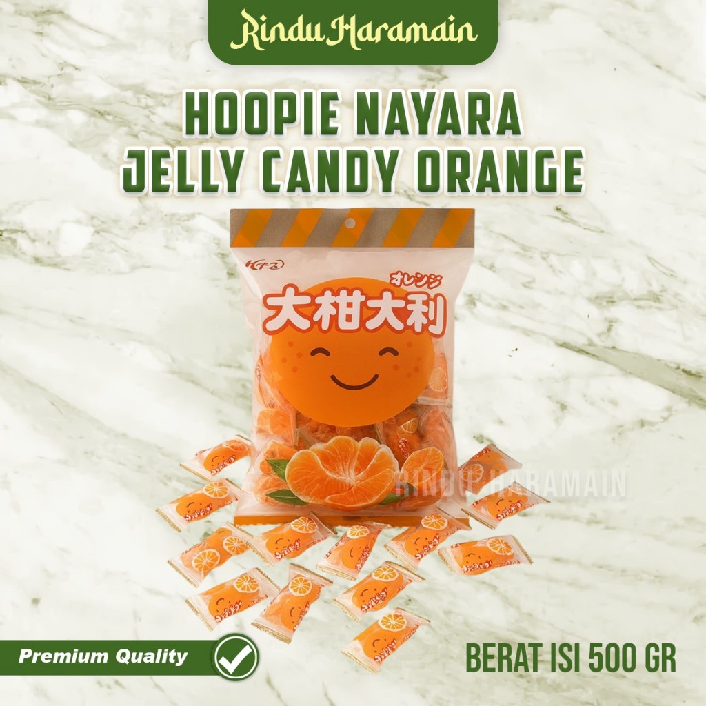 

Rindu Haramain - Hoopie Naraya Permen Jelly Jeruk Orange Candy 500gr | Permen Jeruk | Jelly Jeruk