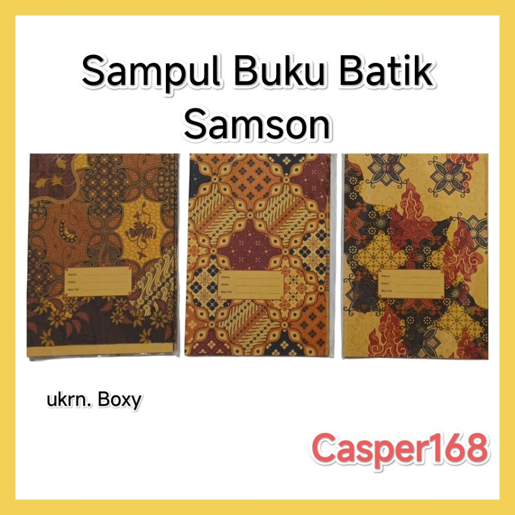 

Sampul Buku BATIK Samson BOXY Coklat isi 20 Lembar