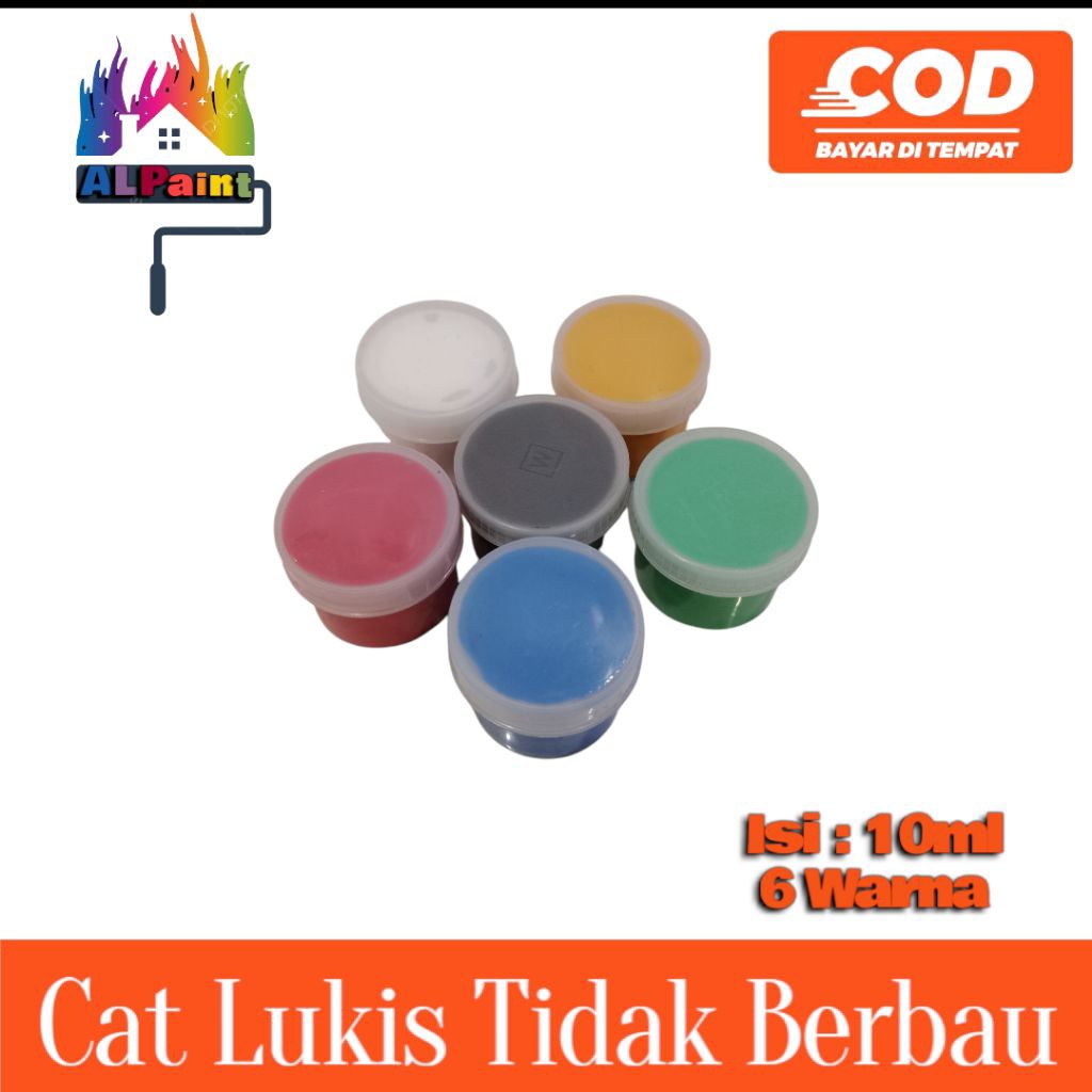 

ALPaint Cat Akrilic / Cat Lukis 6 Warna Isi 10ml