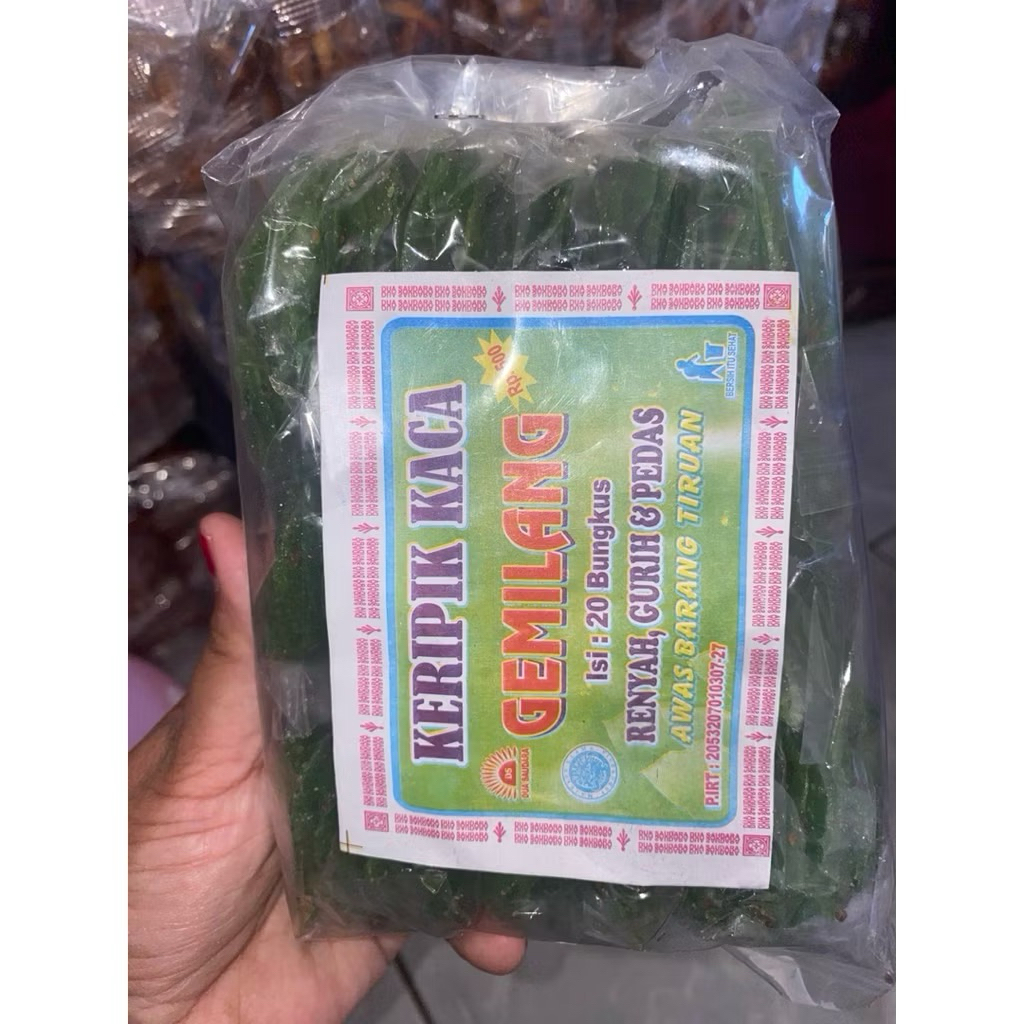 

pikca cabe ijo isi 20 pcs buat jua lagi keripik kaca cabe ijo aneka cemilan dan snack