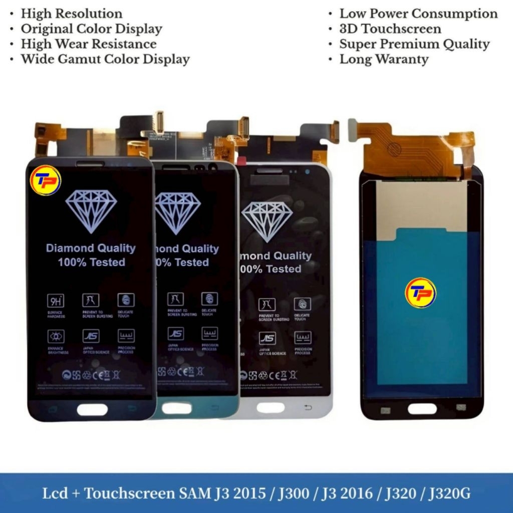 Lcd + Touchscreen Samsung J3 2015 - J300 - J3 2016 - J320 - J320G