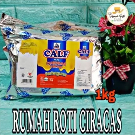 

CALF CHEDDAR CREAM CHEESE KEJU 1KG KRIM CHEDAR CHESE KG SERBAGUNA ISIAN