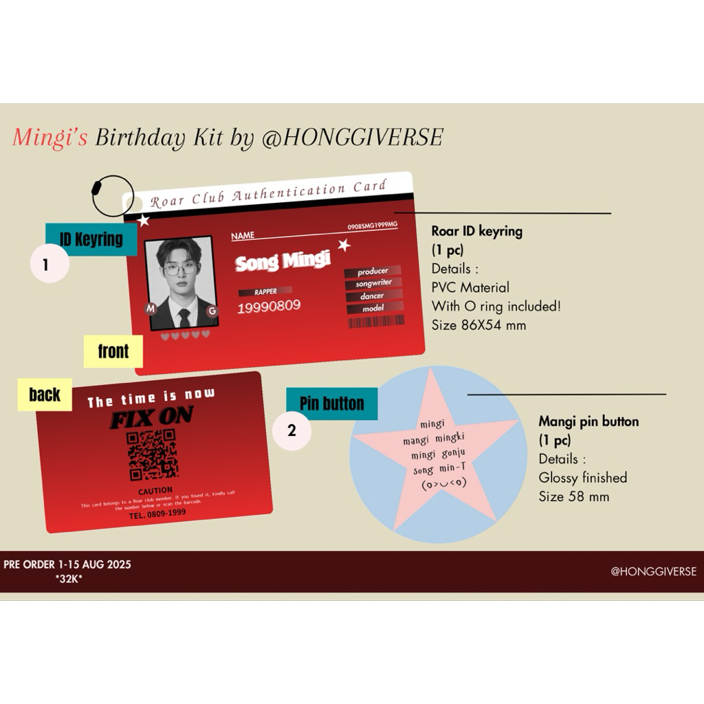 Mingi Birthday Kit Freebies [you got 5 items]