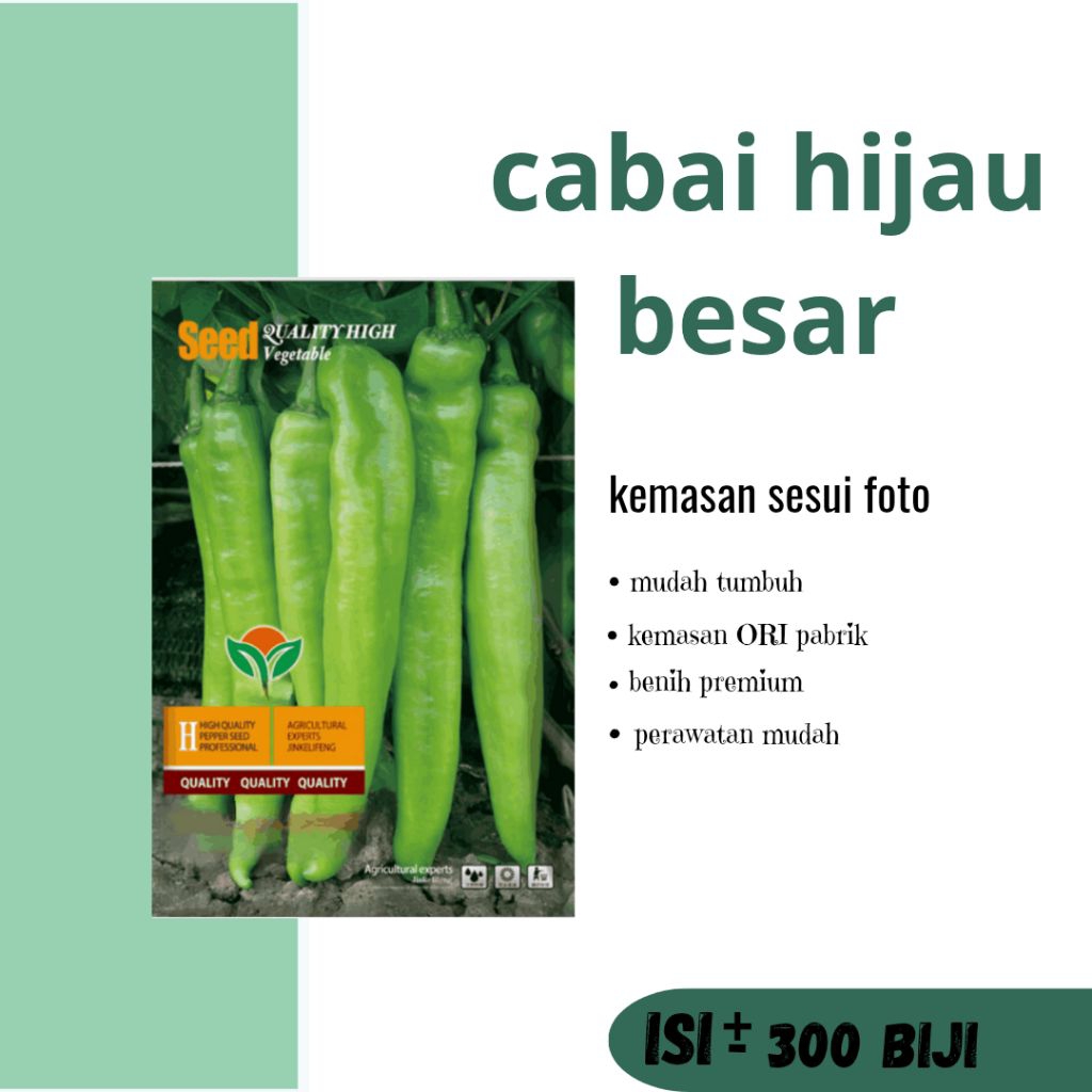 

OF-BENIH CABAI HIJAU BESAR asli kemasan pabrik