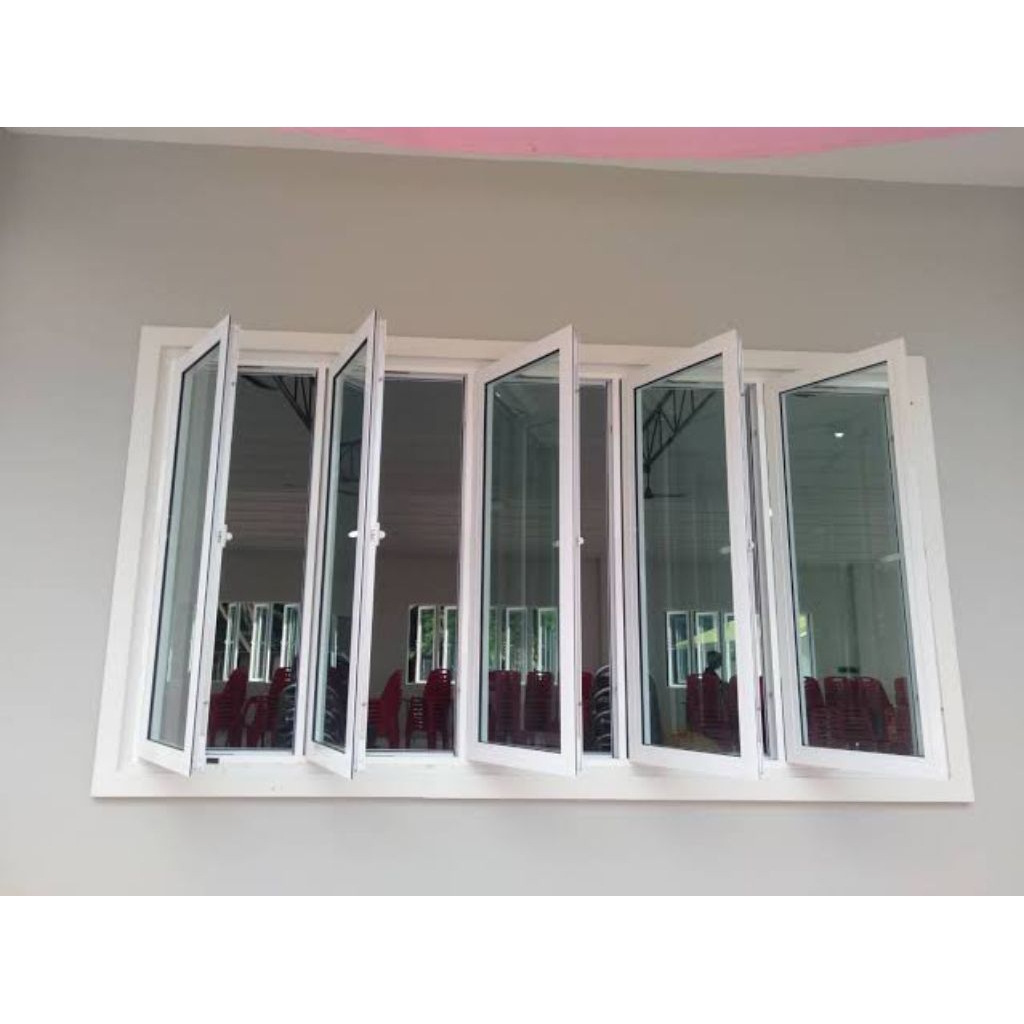 1 DAUN JENDELA CASEMENT ALUMINIUM T120 L50 | KUSEN JENDELA ALUMINIUM KACA