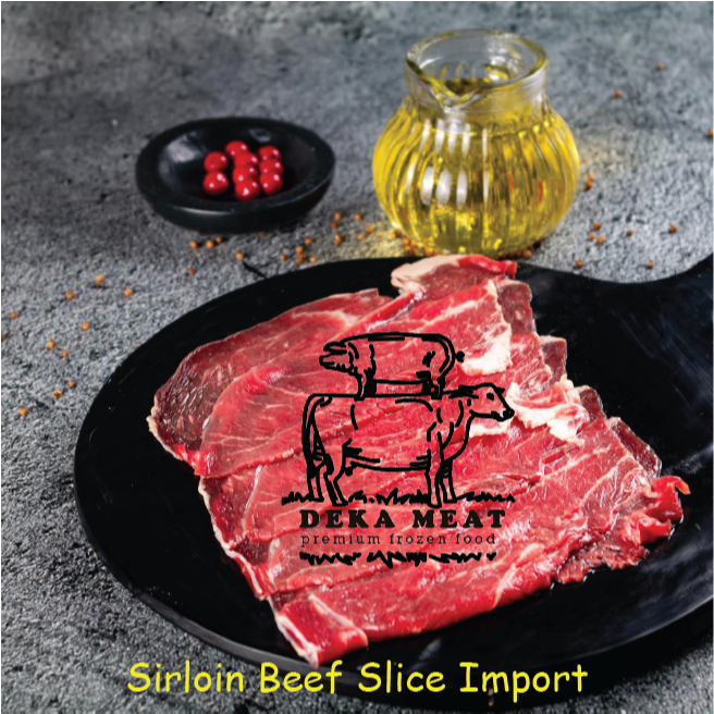 

Sirloin Beef Slice Import Daging Bifuyaki Yakiniku Shabu Sukiyaki 500g