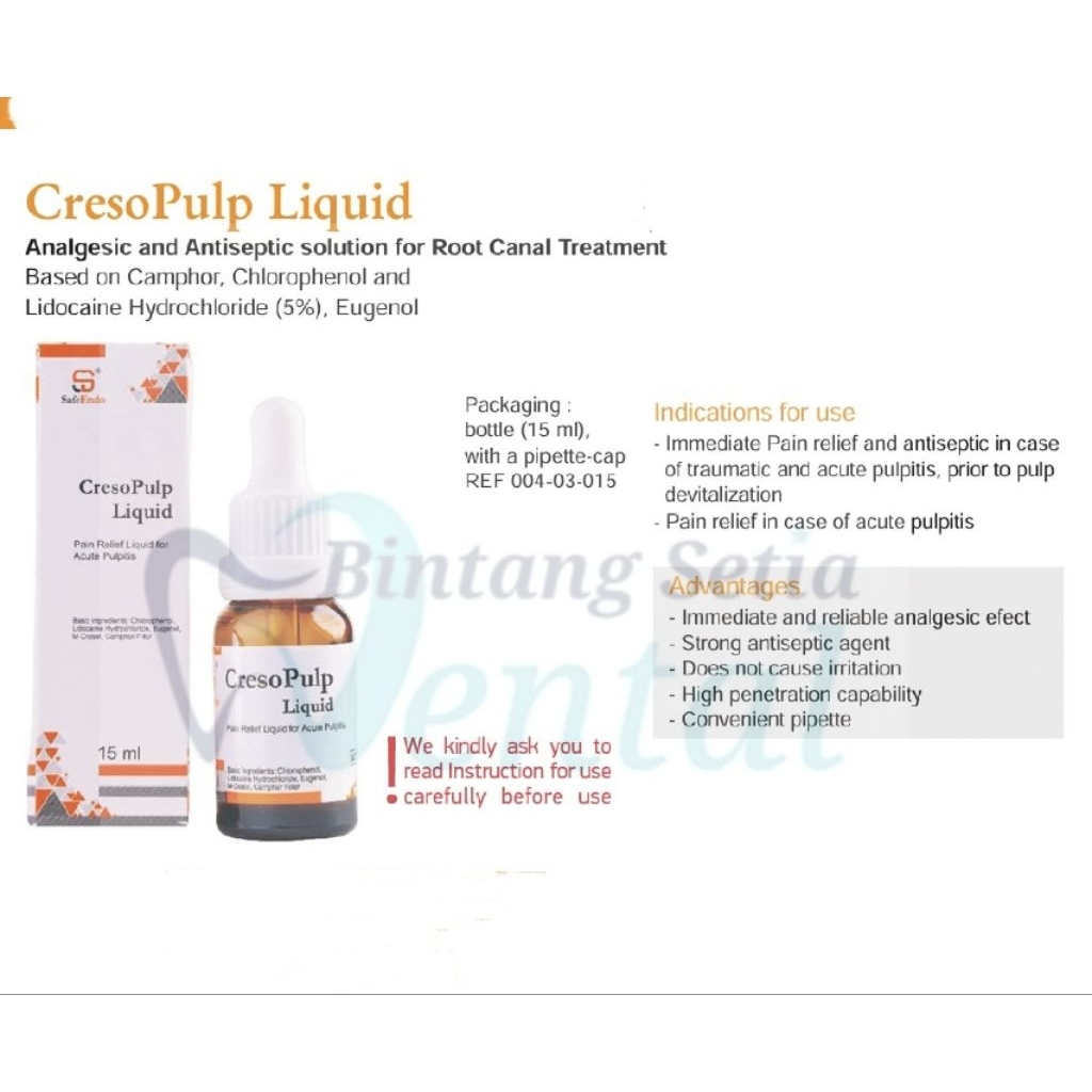 CRESOPULP LIQUID 15ML - SafeEndo