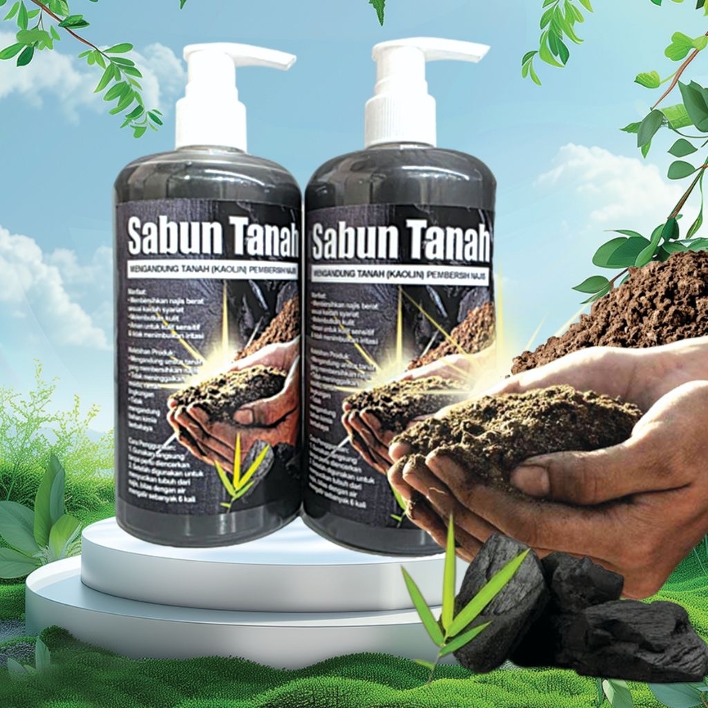 ST PUMP - BELI 5 GRATIS 1 SABUN TANAH Cair Penghilang NAJIS Sabun Anti Najis Sabun Penghilang Najis 