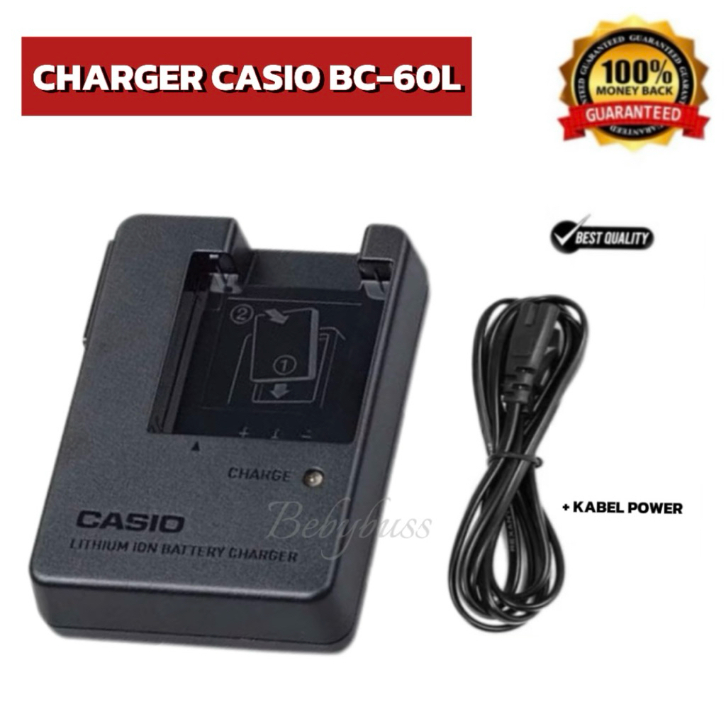 Charger For Kamera Casio Carger Bc-60L Exilim Np-60 EX-FS10 EX-S10 EX-S12 Baterai Camera EX-Z80 Ces 