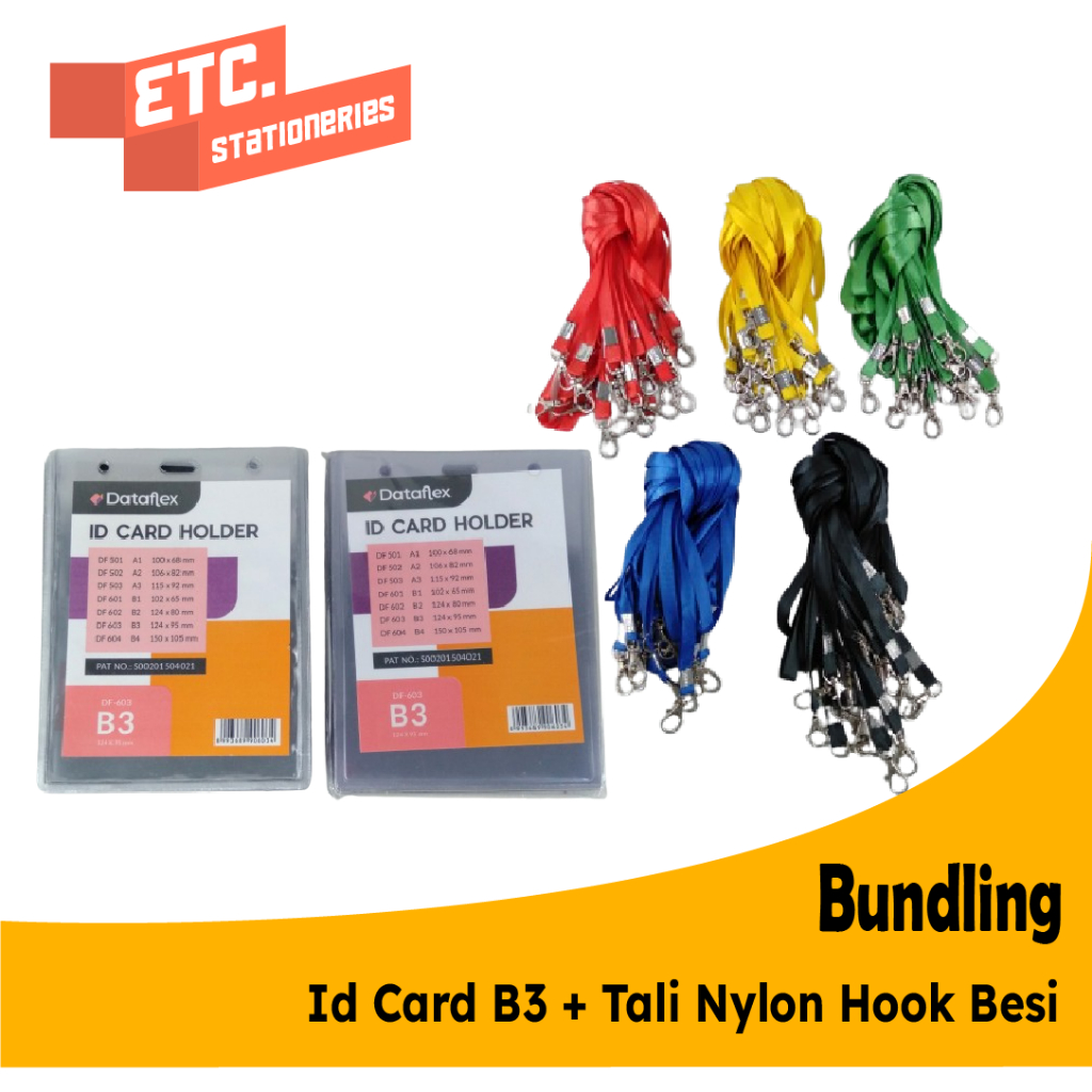 

Paket Bundling Id Card B3 + Tali Nylon Hook Besi (NYLK)