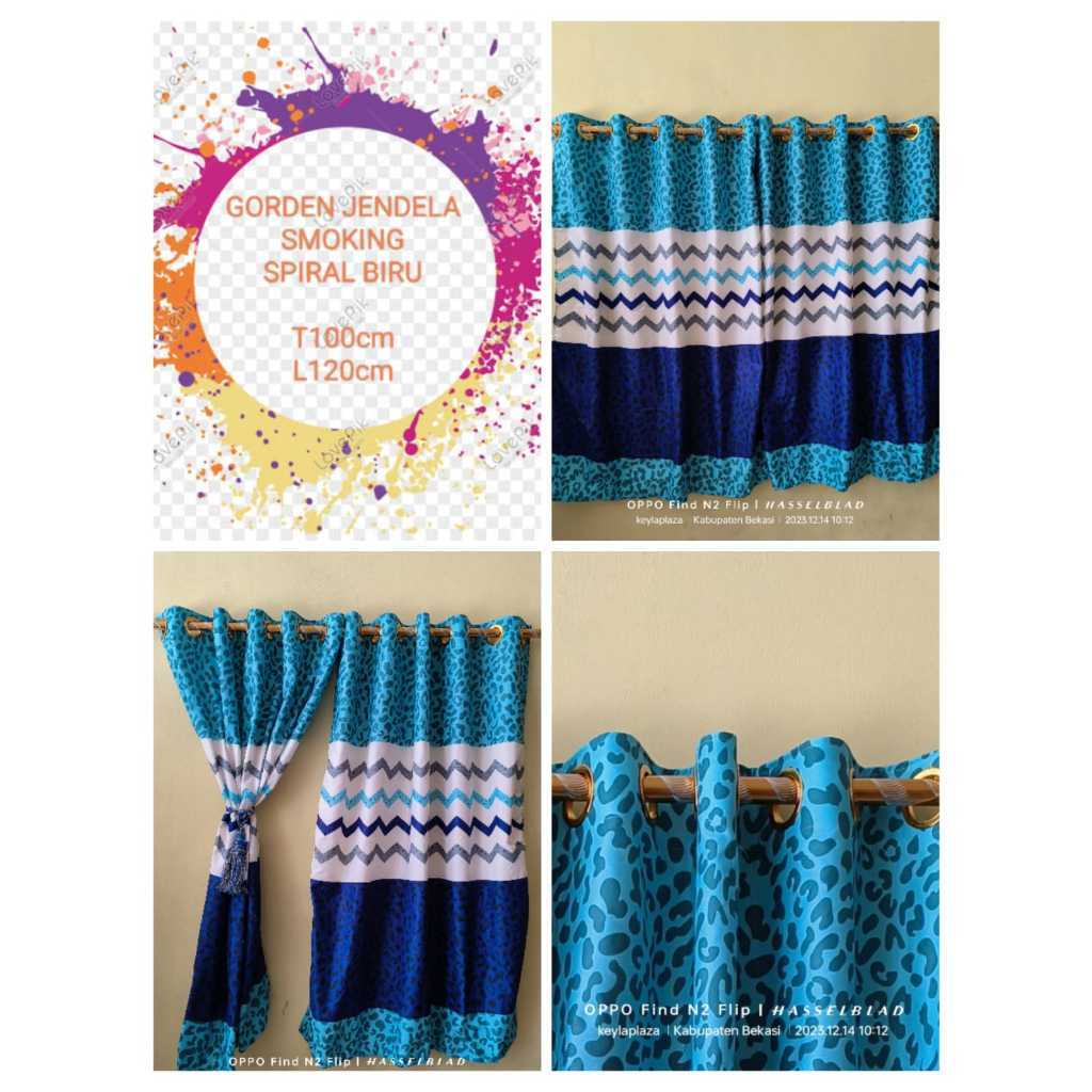 GORDEN 10RING MOTIF WARNA JENDELA PENDEK