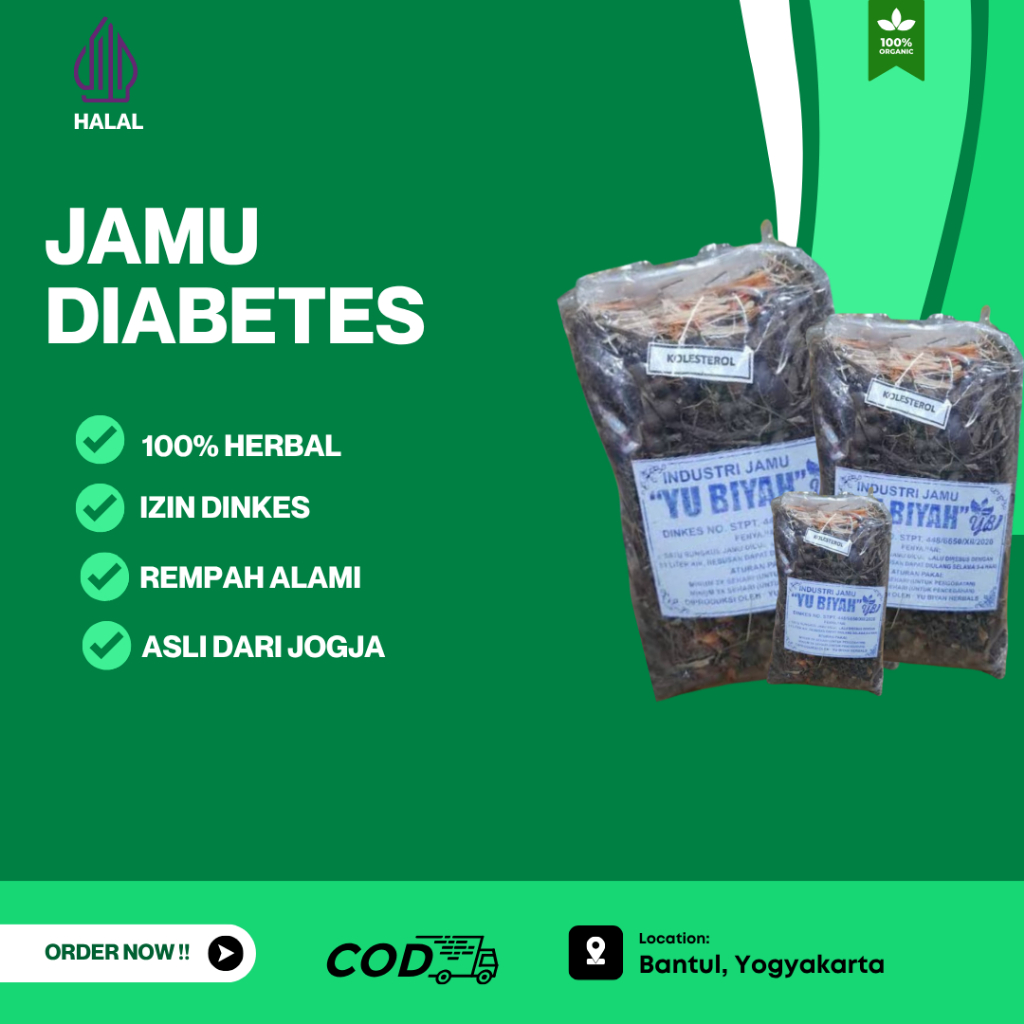 

Jamu godog Diabetes/ Kencing manis herbal, obat tradisional herbal alami, kering, melitus