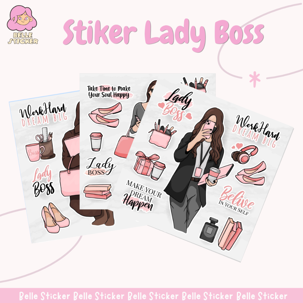 

Sticker Aesthetic Lady Boss sticker Aesthetic Traveling Journaling Sticker Tumblr HP Sticker LucuCOD