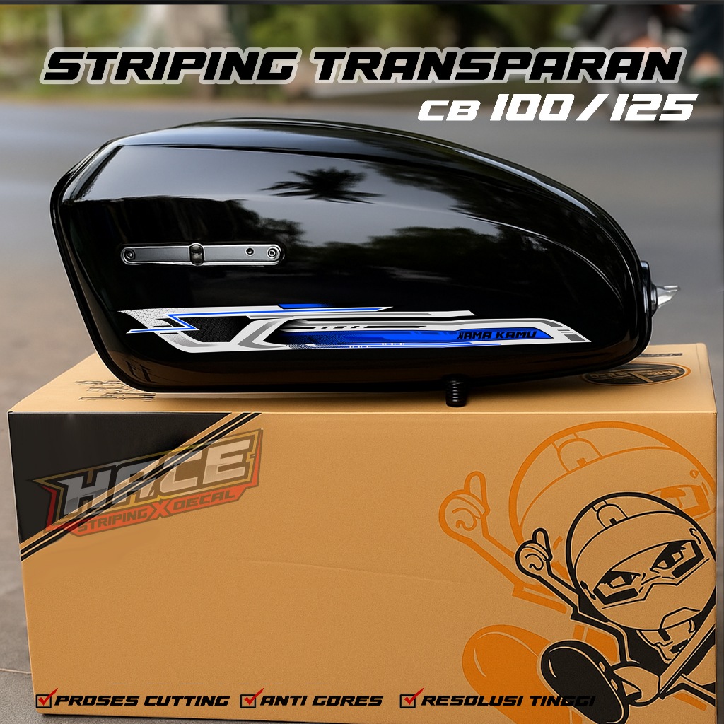 05 STICKER STRIPING MOTOR CB 100 - STICKER STRIPING MOTOR CB 100 PREMIUM GRAFHIC