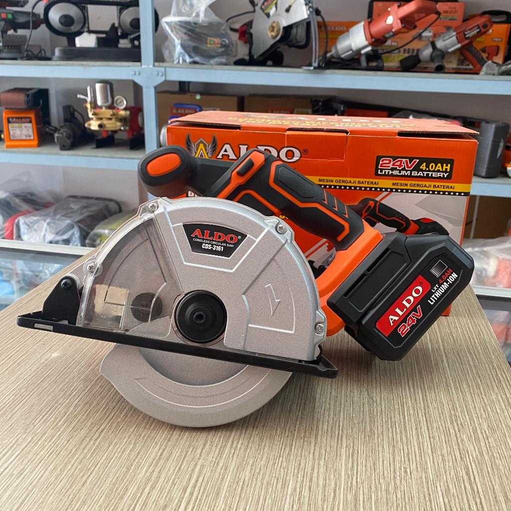 CORDLESS CIRCULAR SAW FOR METAL CDS-3161 / Circular saw 6" untuk aluminium kayu pakai baterai