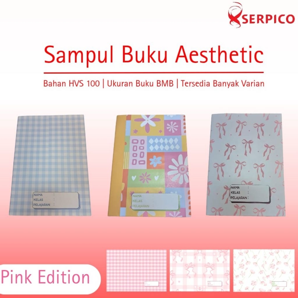 

(10 pcs) Sampul Buku Aesthetic | Sampul Buku Kekinian | Sampul Buku Coquette