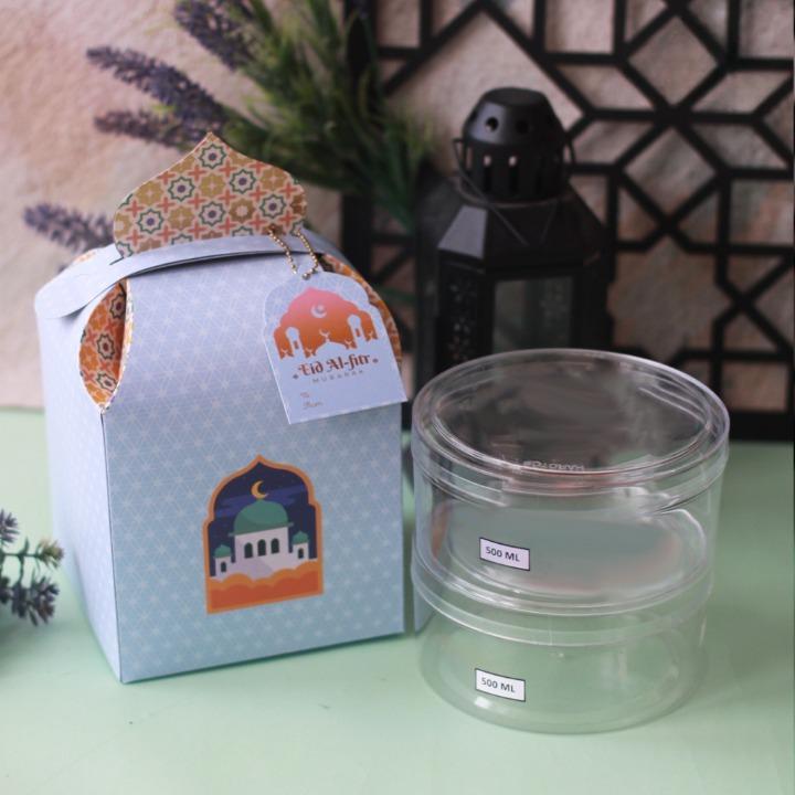 

Box Toples Lebaran Kue Kering Idul Fitri 500gr isi 2 Ukuran 14x14x14cm