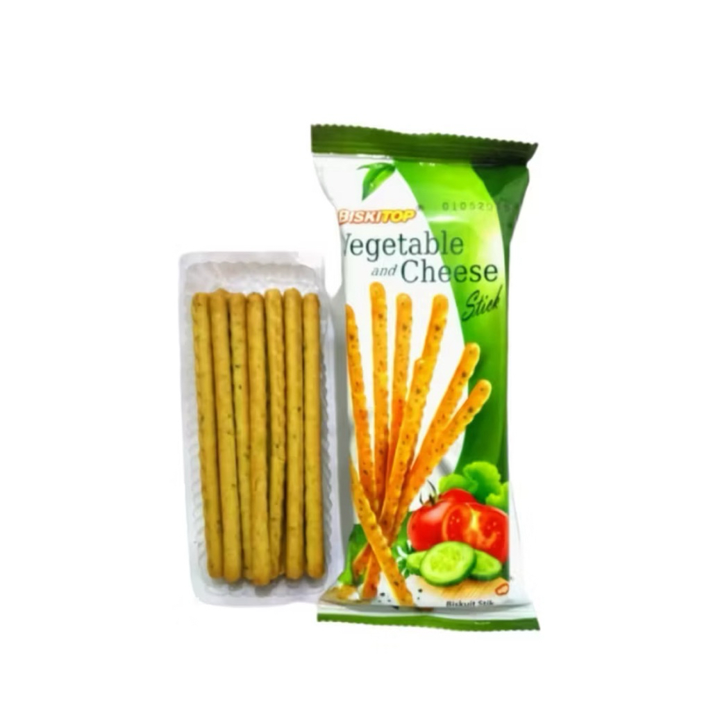 

Biskitop Vegetable and Cheese Stick 1 dus isi 40pcs