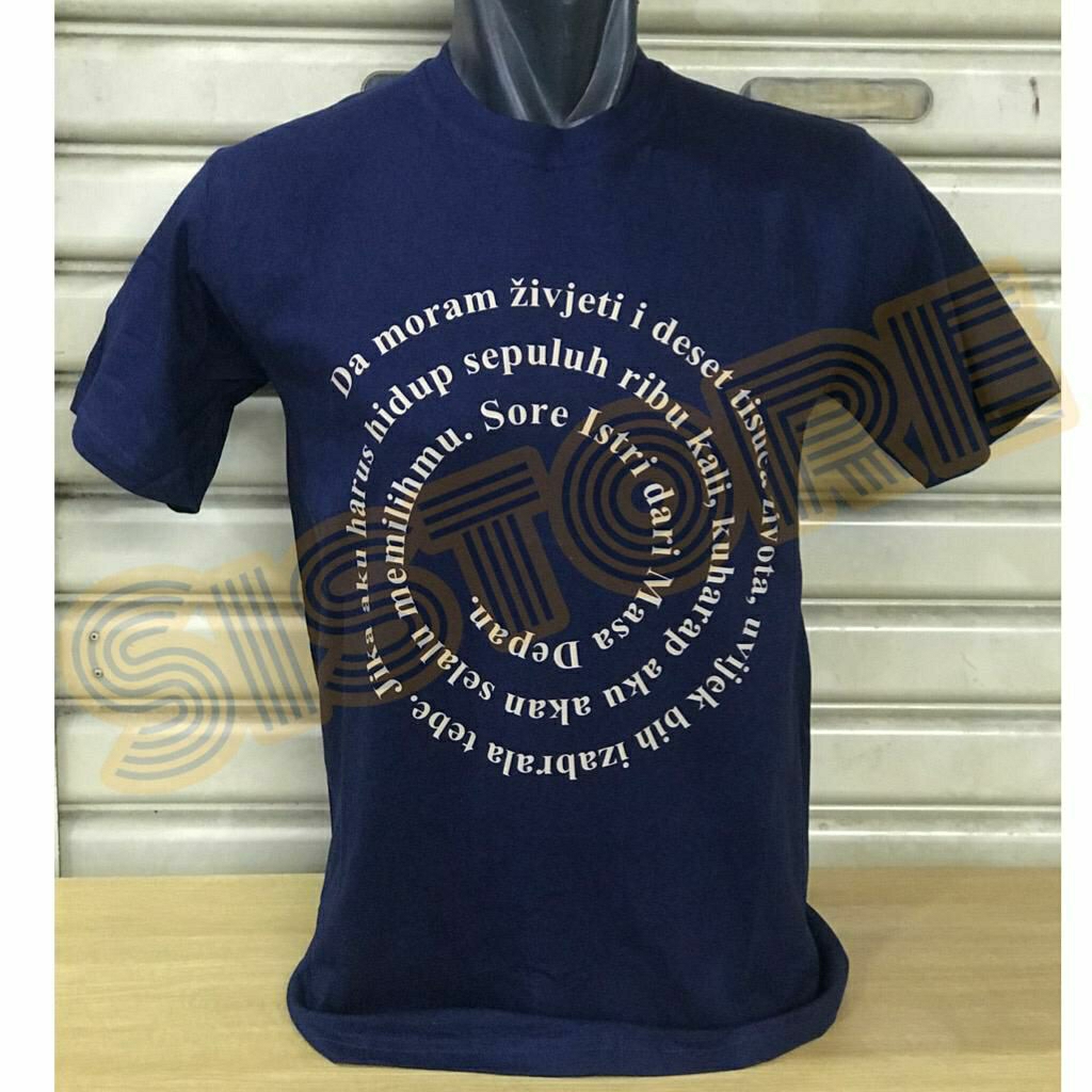 Kaos SORE Istri dari Masa Depan Time loop word art logo Film Sore Istri Dari Masa Depan Sheila Dara 
