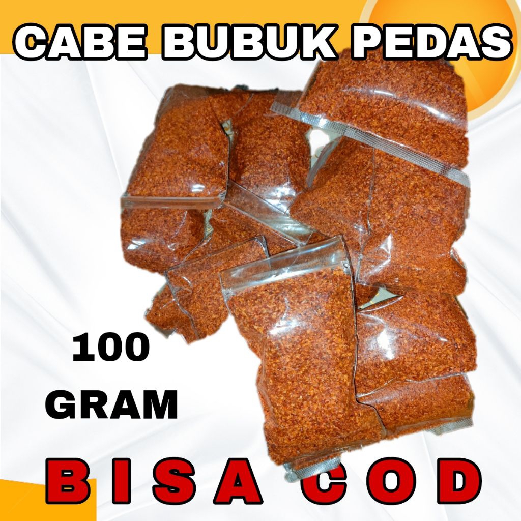 

100 GRAM CABE BUBUK GILING / CABE HOT JELETOT PEDAS CABE GILING KERING COCOK BUAT SEBLAK BASO ACI MIE BAKSO MAKANAN RINGAN / CABE SEBLAK