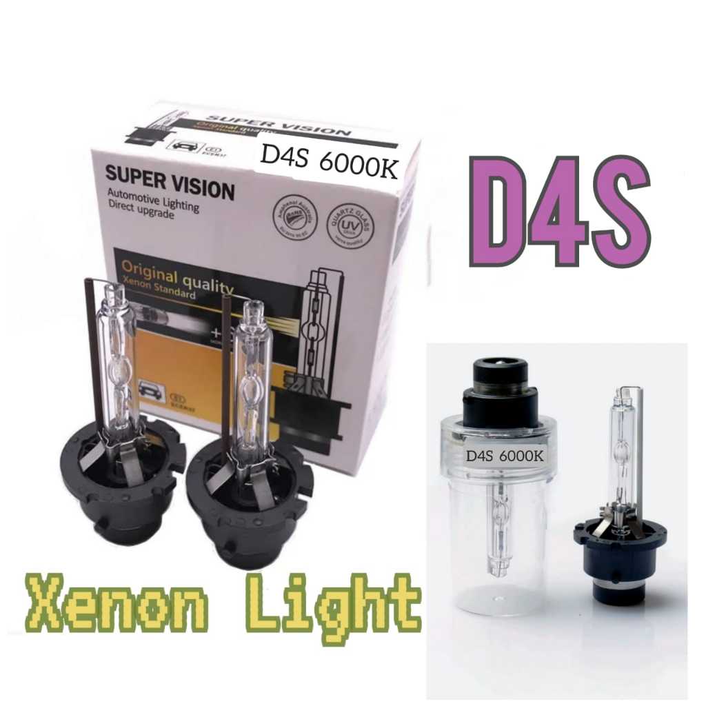 Supervision D4S hid xenon lampu utama mobil 6000K