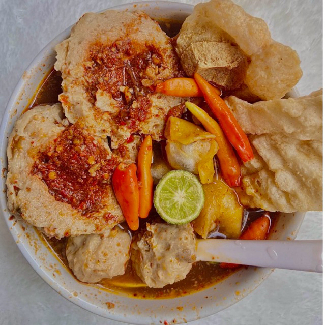 

Bakso daging cabe mercon