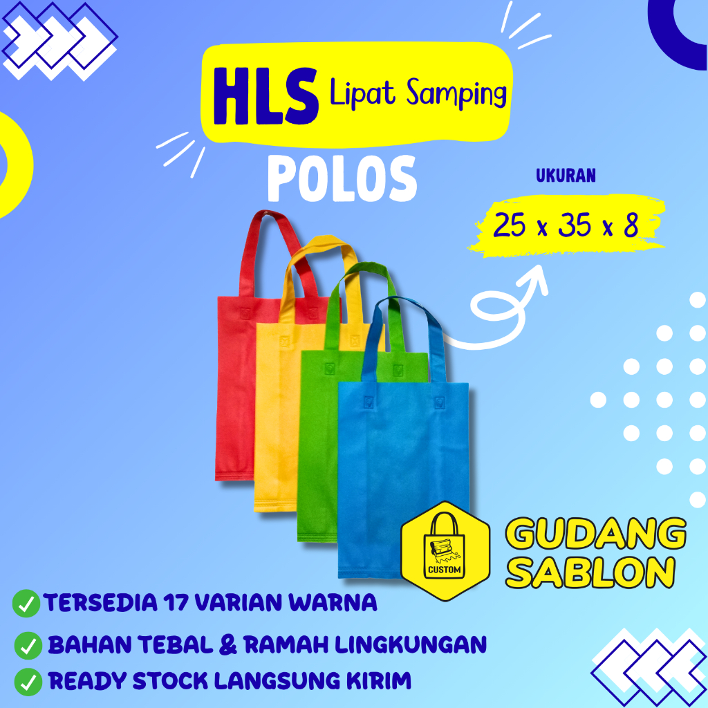

HLS 25x35x8 cm spunbond goodie bag