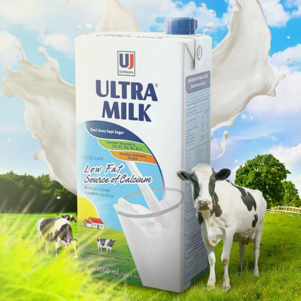 

Ultramilk UHT 1L Murah | Full Cream Low Fat Milk | Diamond Full Cream Murah