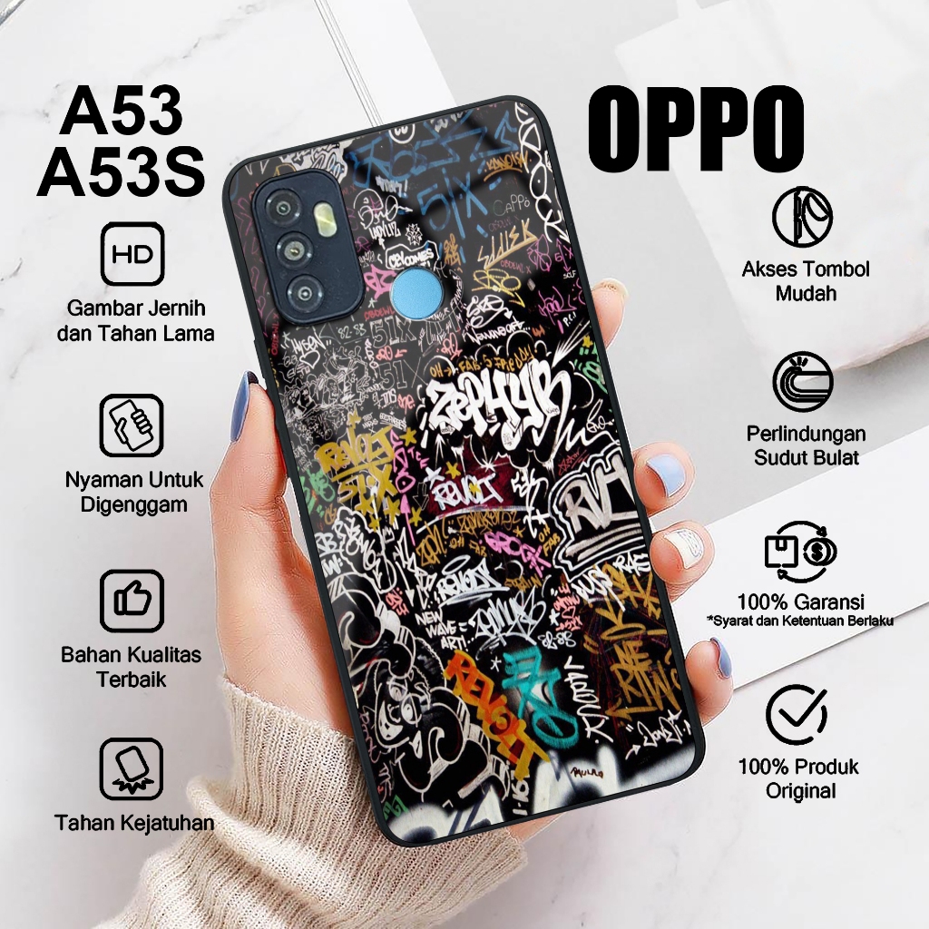 Softcase OPPO A53 4G A53S 4G Case AESTHETIC ART Casing Hp Oppo A53 A53S Glossy Kesing Silikon Cod