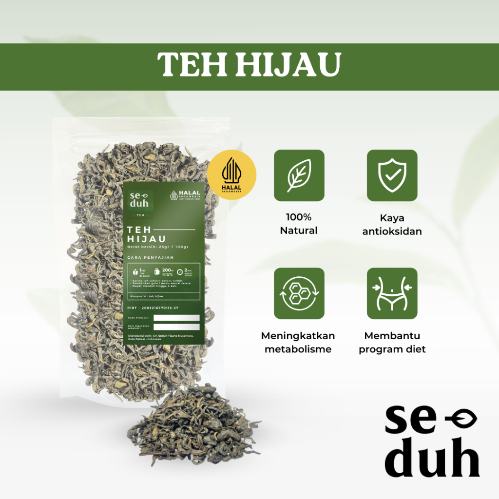 

Seduh Organic Green Tea / Teh Hijau Organik / Organic Tea