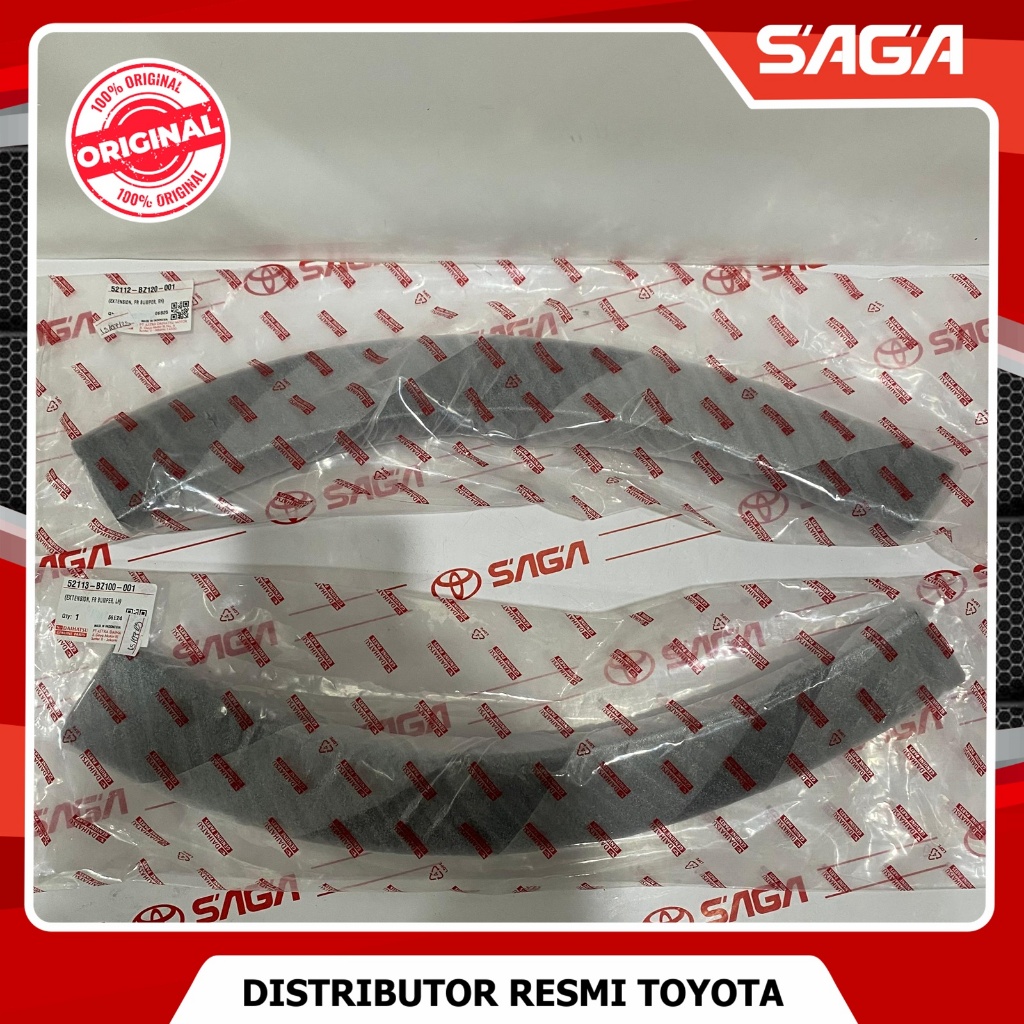 SAGA | Moulding Extension Bumper Depan Kanan Kiri Terios Rush All New Ori 52112-BZ120-001/52113-BZ10