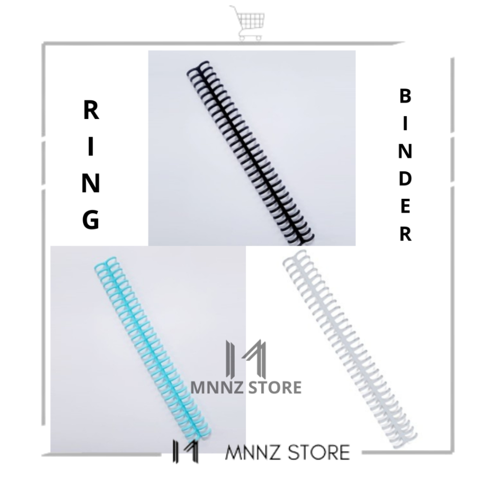

Plastic Binder Ring Binding Strip Loose Leaf Lubang Spiral Putih Hitam Biru Untuk Kertas Binder