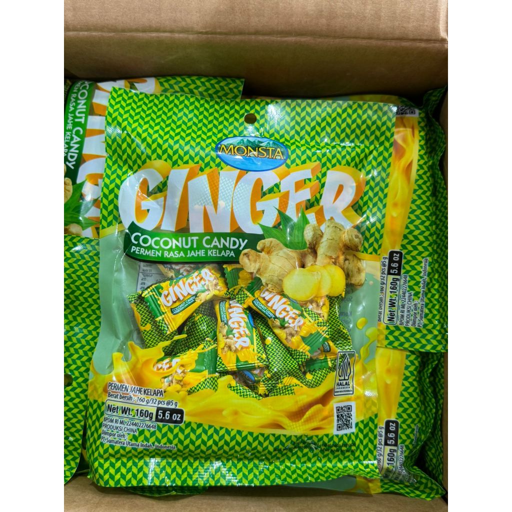 

Ginger Coconut candy / Permen Jahe kelapa 160gr