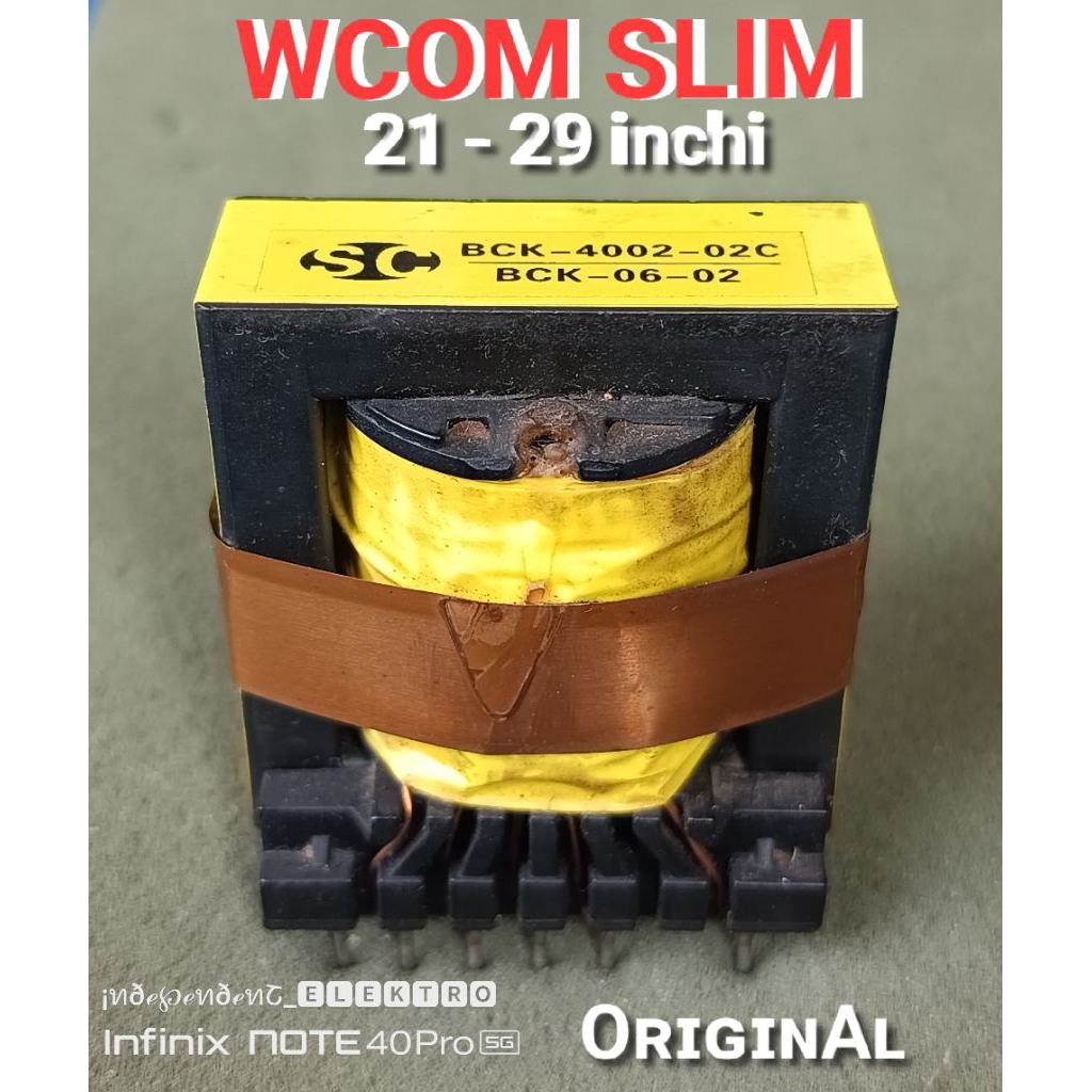 Trafo Tv wcom slim    trafo BCK-4002-02C   BCK-06-02   Trafo Tv WCOM slim 21 29 inchi