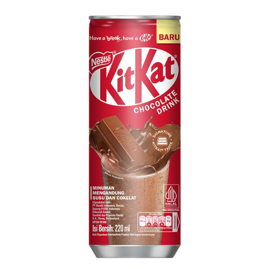 

KITKAT Minuman Coklat 220ml x 4 Kaleng