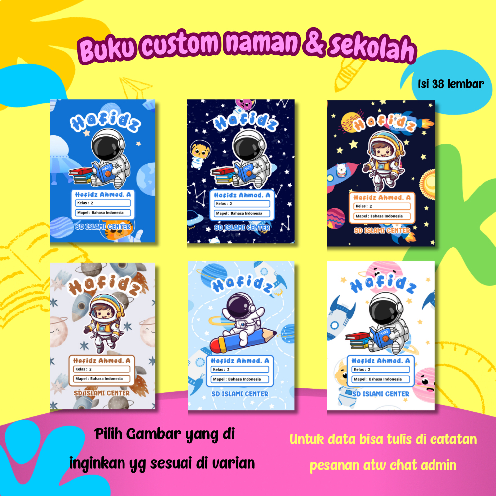 

Part 3/ Isi 38 Lembar/ Buku tulis Custom nama cover