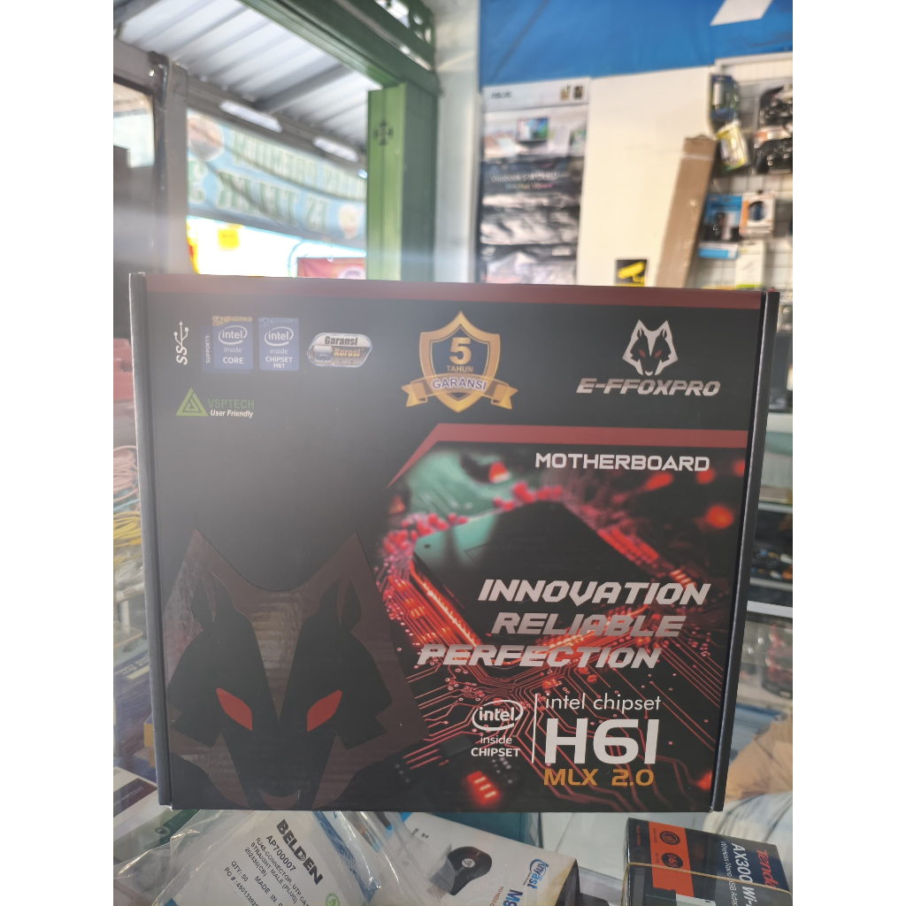 Motherboard PC, Motherboard Gaming, Motherboard H61, MOTHERBOARD EFFOXPRO H61 MLX 2.0 LGGA 1155