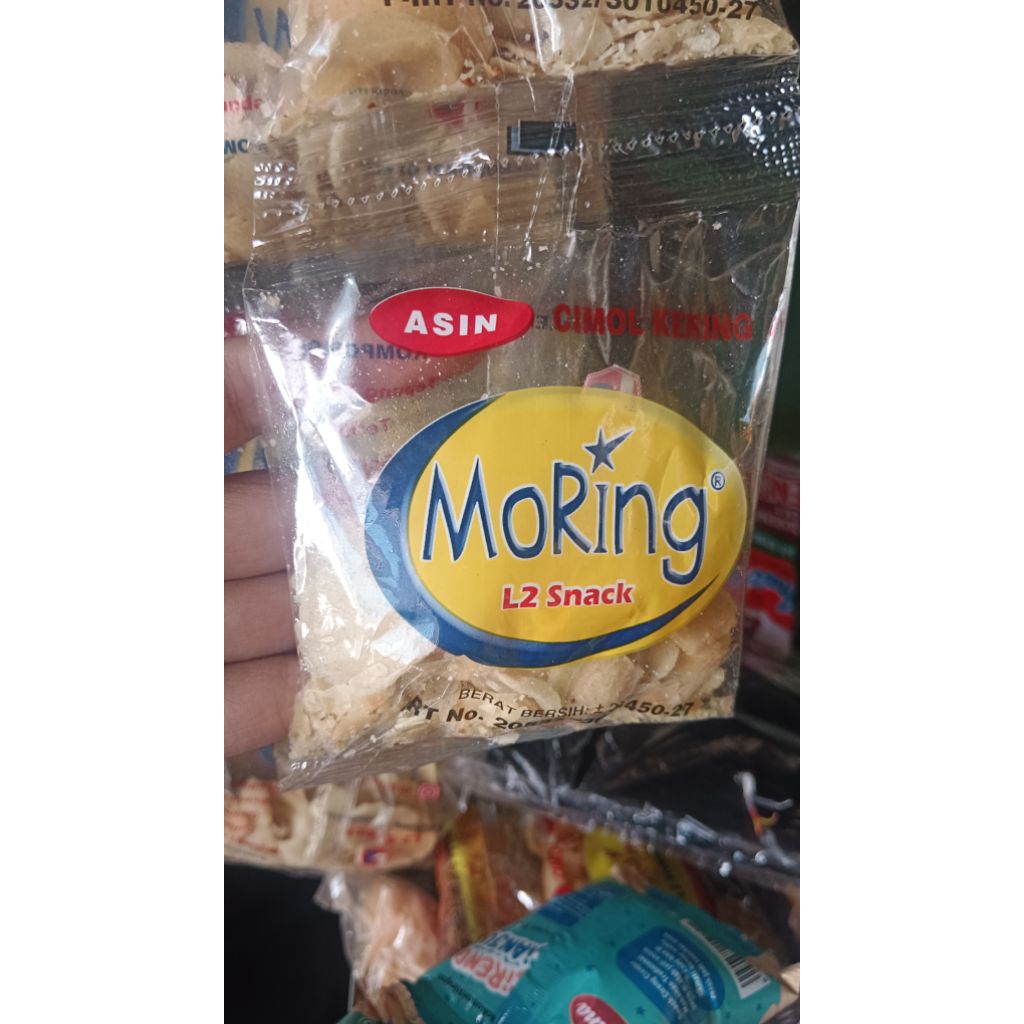 moring L2 snack renyah 1 renceng isi 10 bungkus