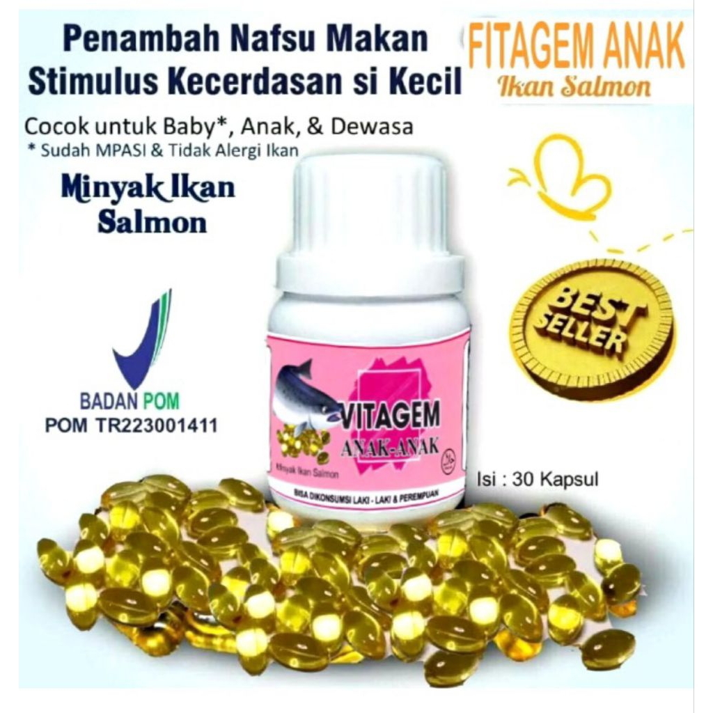 Minyak Ikan Salmon Penambah Nafsu Makan Anak