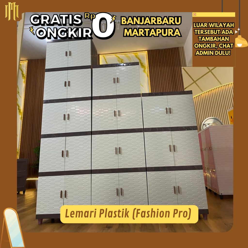 MEBEL MARTAPURA - Lemari Plastik Fashion Pro (RAKIT SENDIRI)