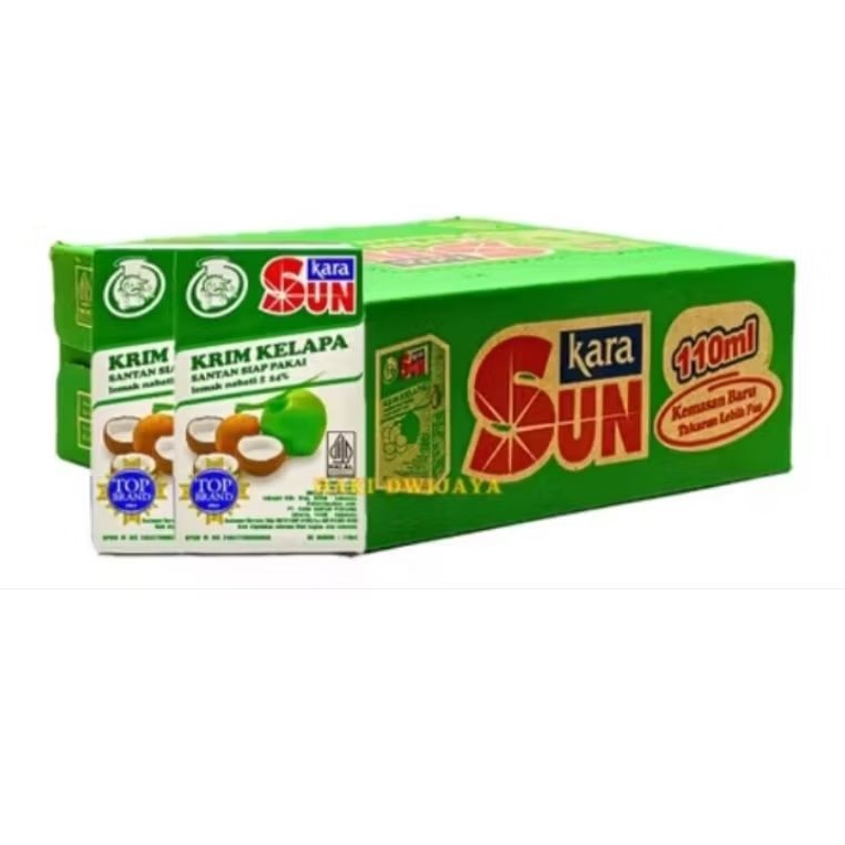 

Sun Kara Santan Kelapa Siap Pakai 24 x 110ml/Karton