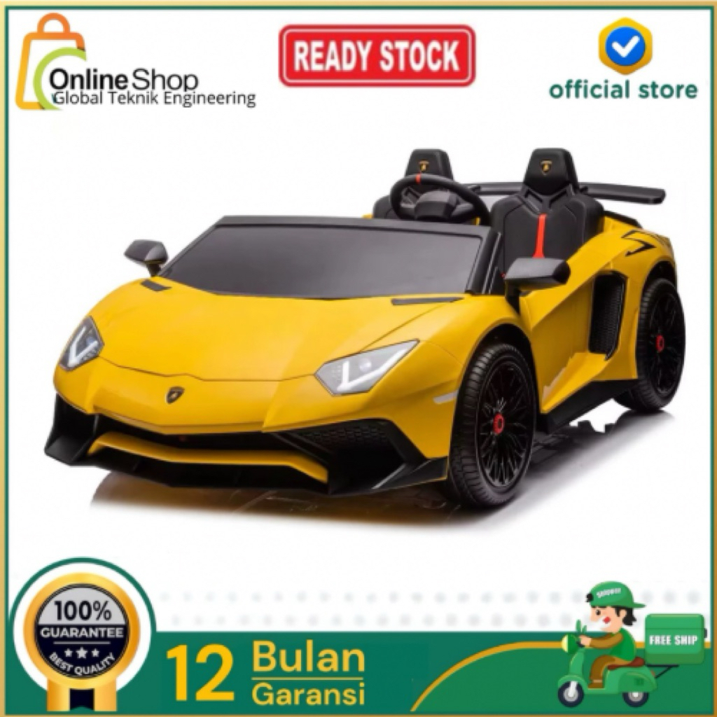 Mobil Aki Lamborghini Aventador Jumbo Lisensi KYZ 033C 24V brushless