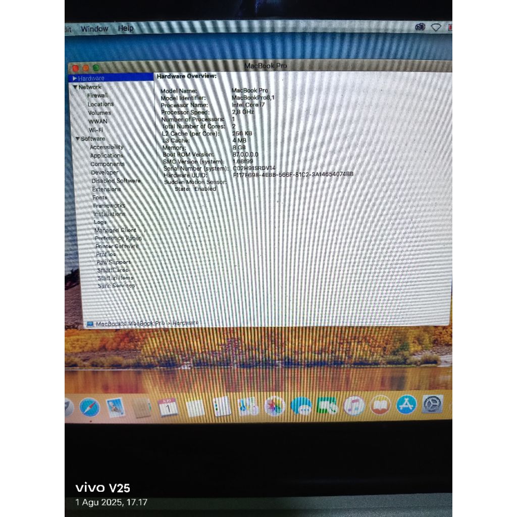 logic motherboard mesin macbook pro 13 a1278 2010 2009 EMC no2351