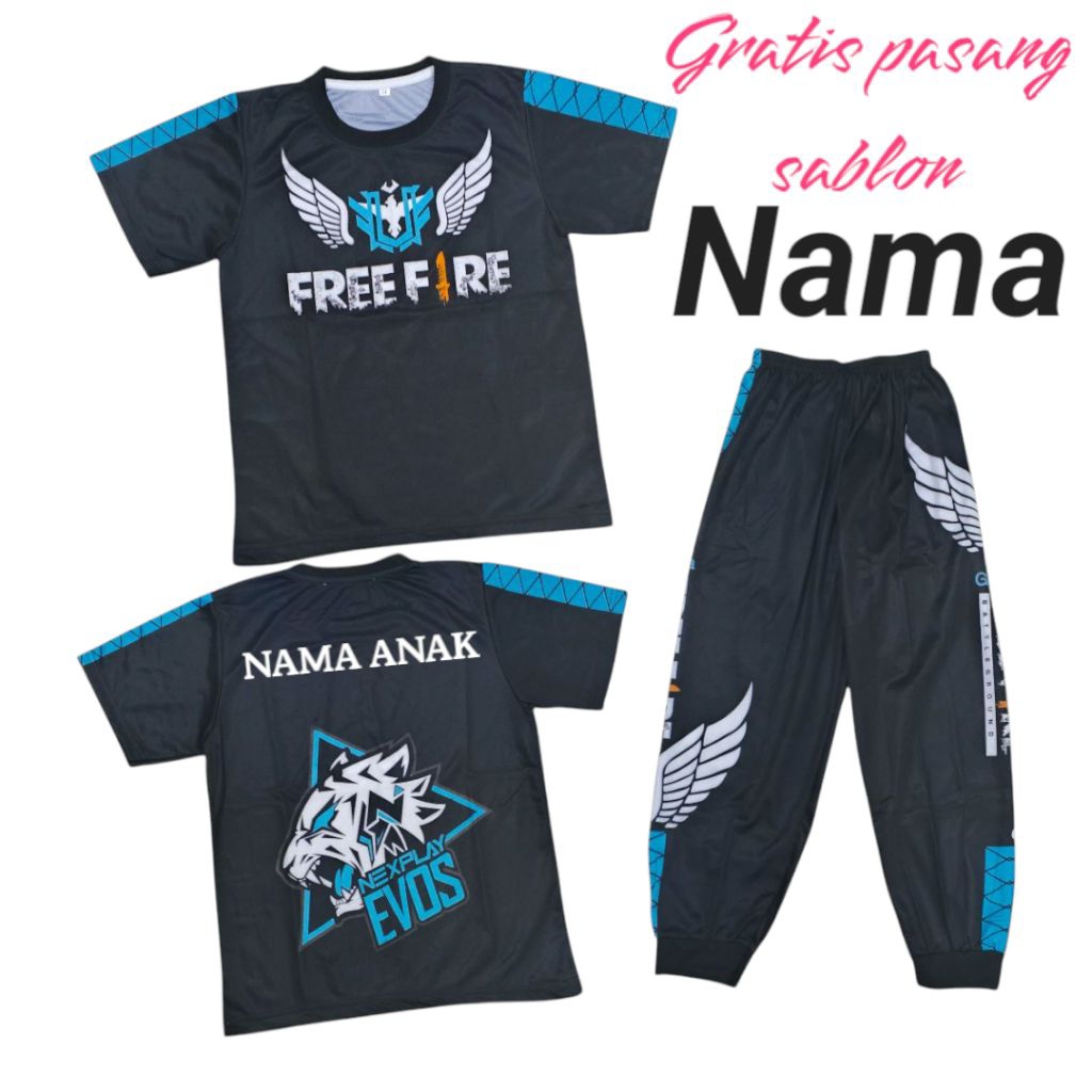 SETELAN FF , SETELAN FREE FIRE , SETELAN BNL , SETELAN BAJU ANAK