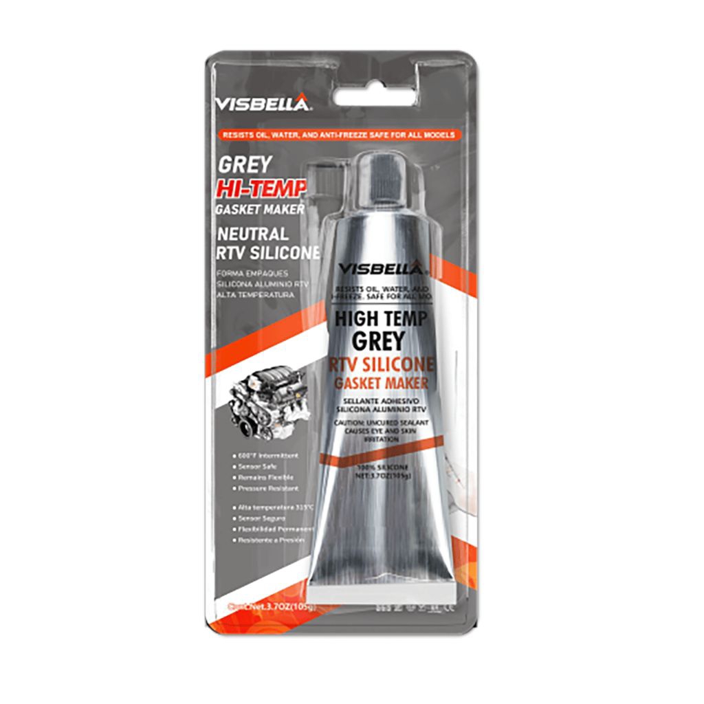 VISBELLA High Temp Grey RTV Silicone Gasket Maker – Lem Silikon Abu-Abu Tahan Panas
