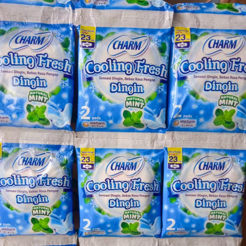 Charm Cooling Fresh Wings  2 Pad  Renceng isi 6X2