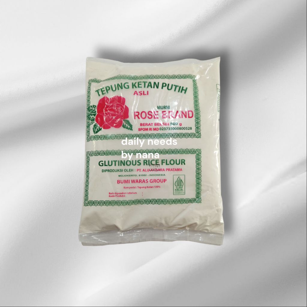 

Tepung Ketan Rose Brand 500gr