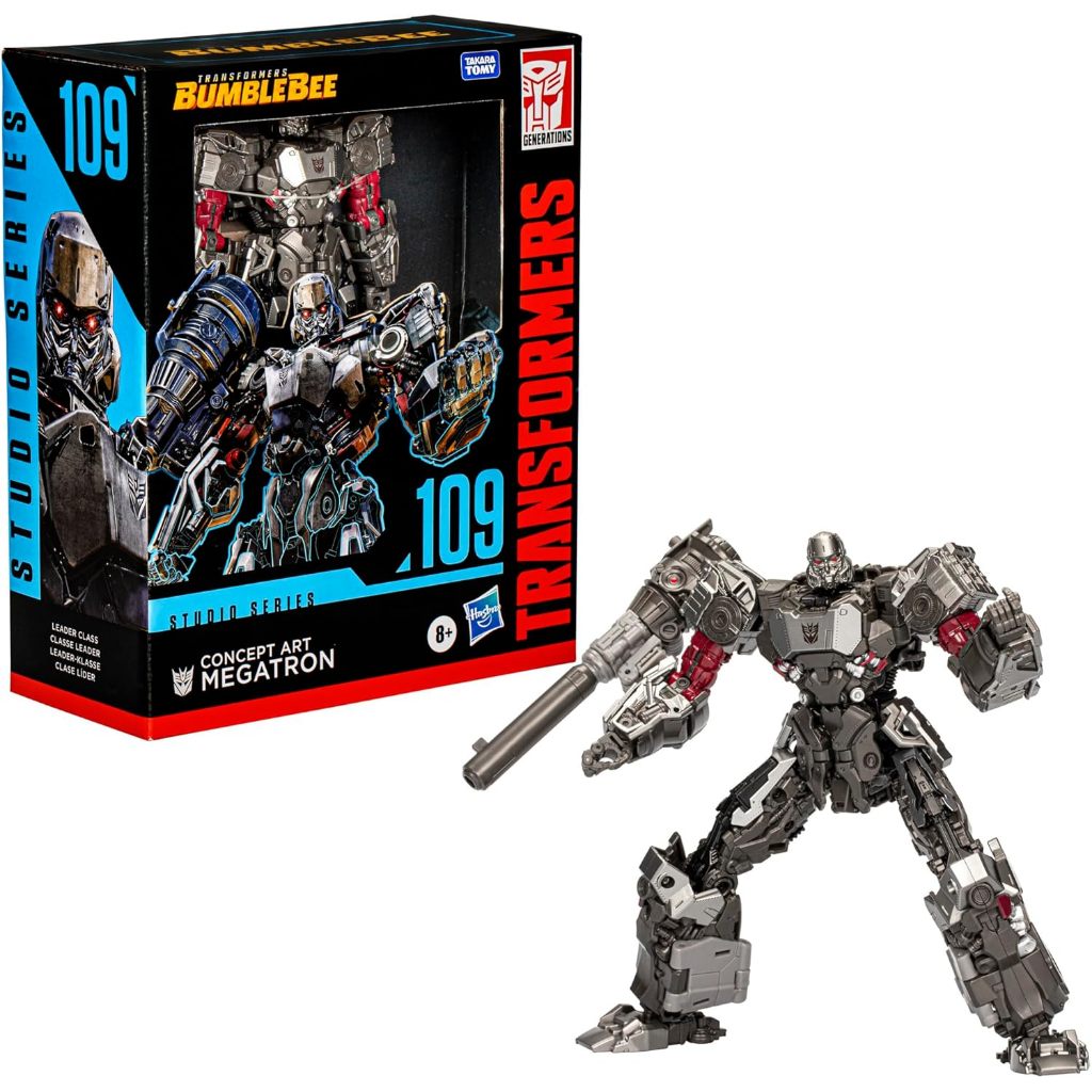 TRANSFORMERS TOYS STUDIO SERIES LEADER BUMBLEBEE 109 CONCEPT ART MEGATRON, 21.6 CM CONVERTING ACTION