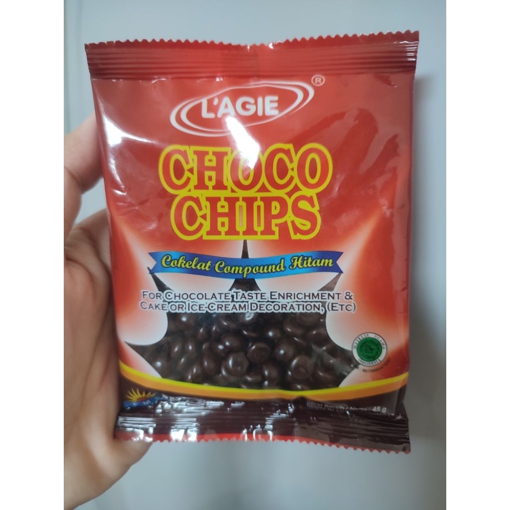 

CHOCO CHIP 45gr / Topping Kue LAGIE Coklat compound