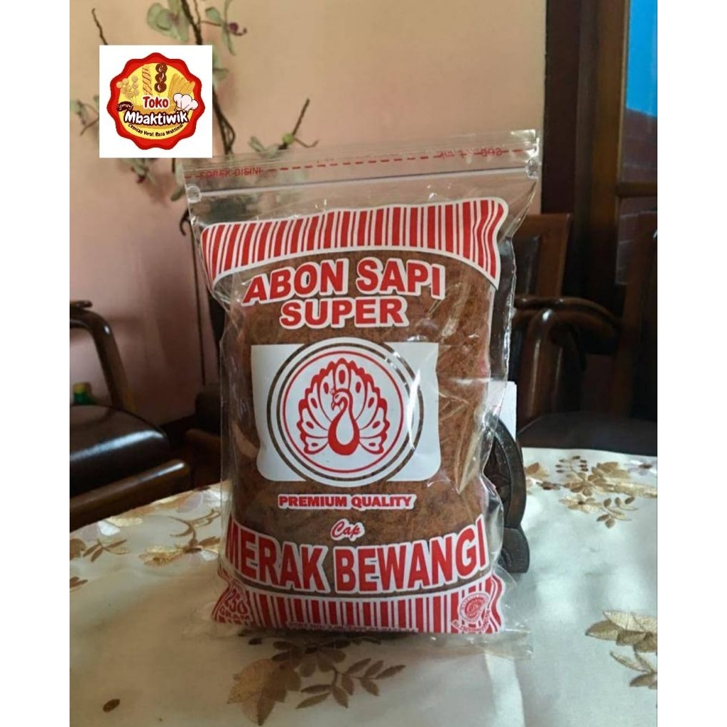 

abon sapi super merak bewangi 250 gram merah abon sapi merak bewangi premium 250 gram merah